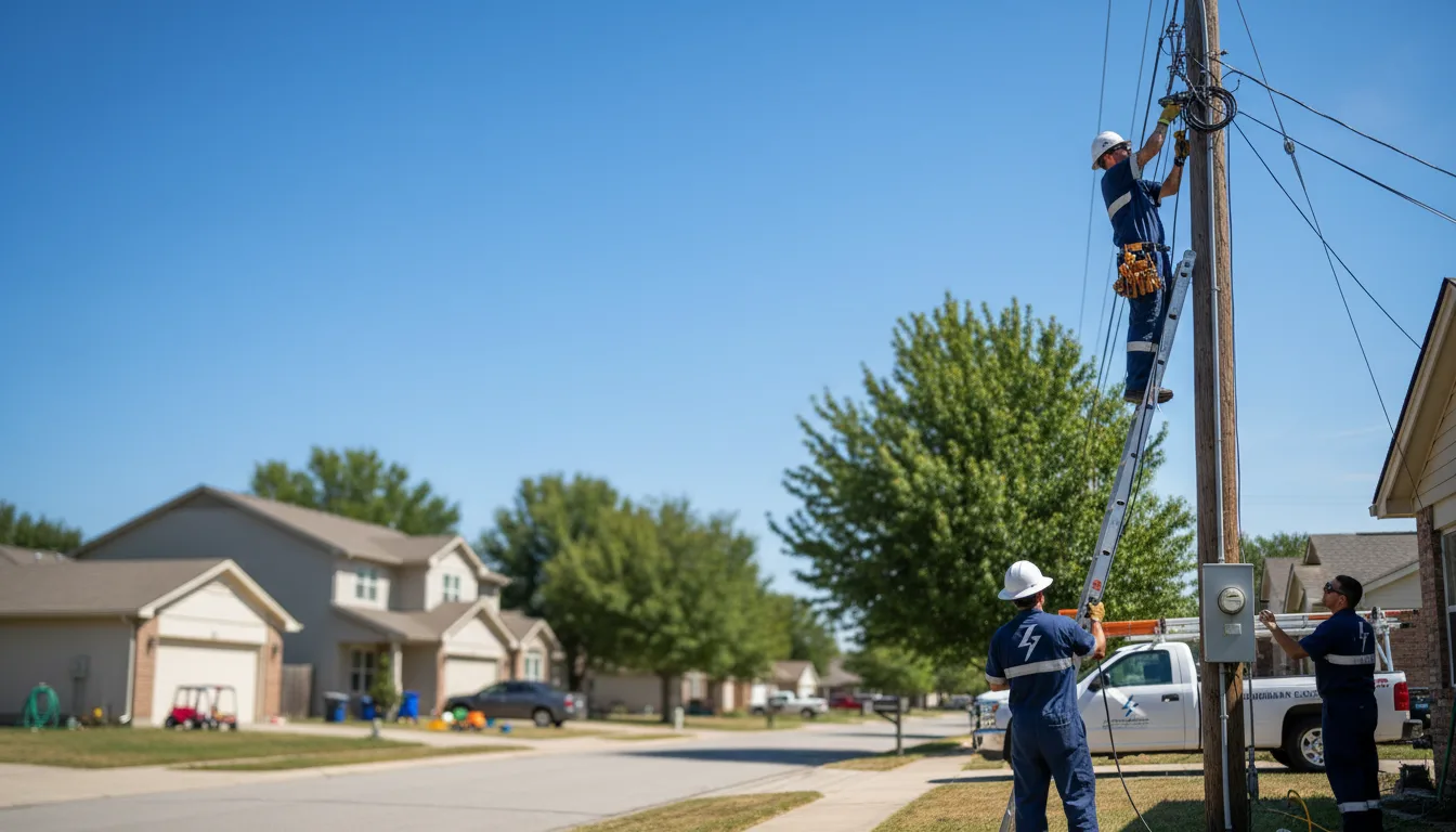 Residential electrician providing installation services in Sarles, ND
